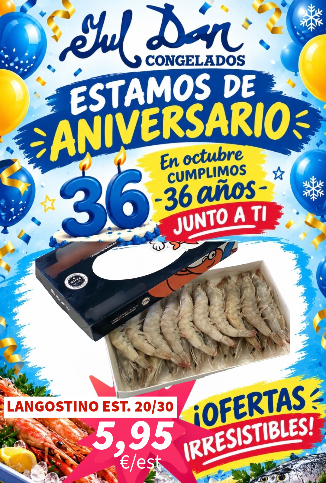 LANGOSTINO VANAMEI ESTUCHE