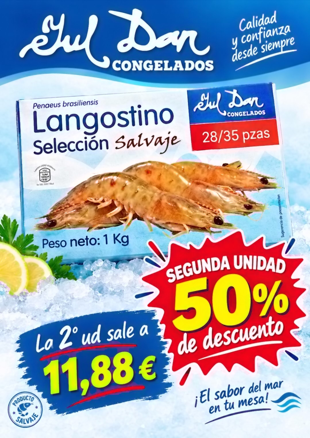 2 ESTUCHES LANGOSTINO JULDAN
