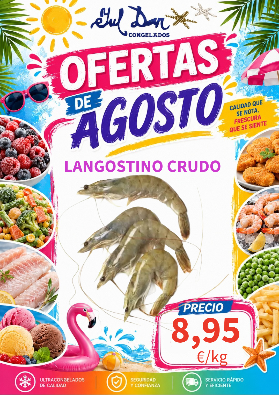 LANGOSTINO CRUDO GRANEL 