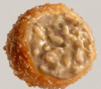 Croqueta de risotto de hongos y parmesano