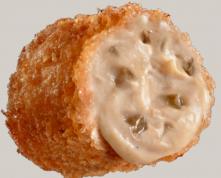 Croqueta cremosa boletus a la trufa